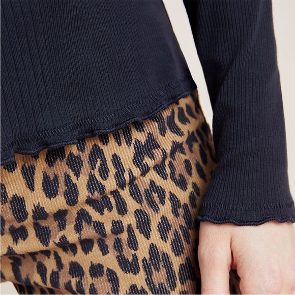 Anthropologie Julia Ribbed Pima Cotton Top - Picture 2 of 7